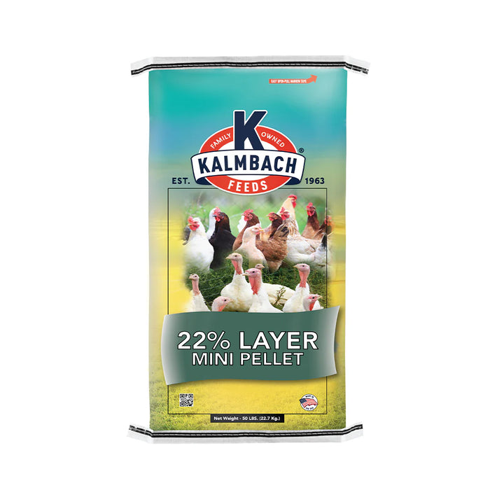 22% Layer Mini Pellet 50 Lbs
