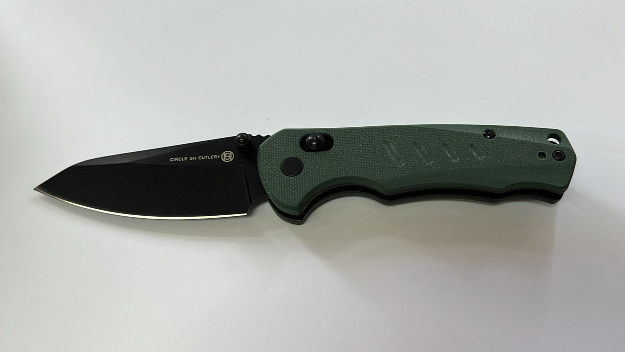KNIFE-GREEN HANDLE, AXIS LOCK, 3 7/8