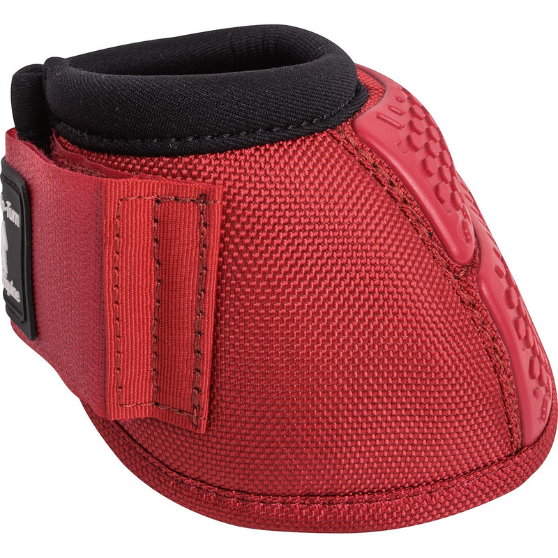 Classic Equine Flexion No Turn Bell Boots, Crimson Red