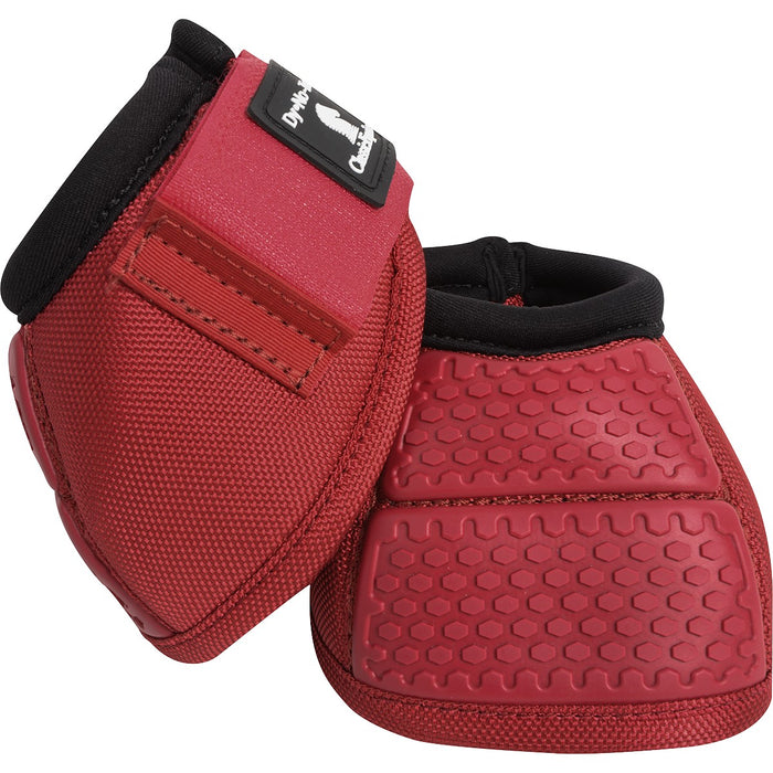 Classic Equine Flexion No Turn Bell Boots, Crimson Red