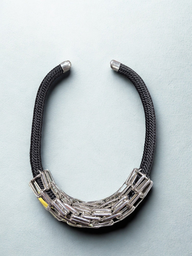 Black and Silver Necklace