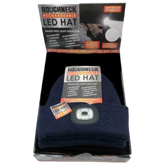 Roughneck LED Light Winter Hat Beanie Assortment- 6/Display