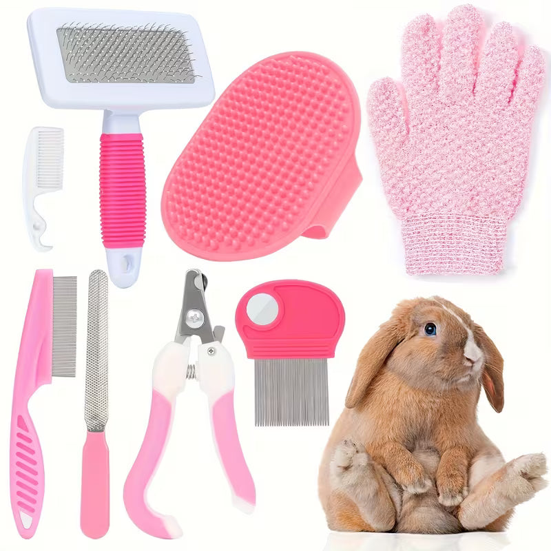 Premium Rabbit Grooming Kit - 8-9PCS