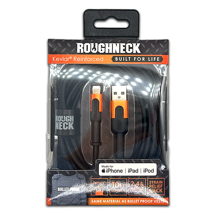 Roughneck USB-Lightning 10FT Charging Cable