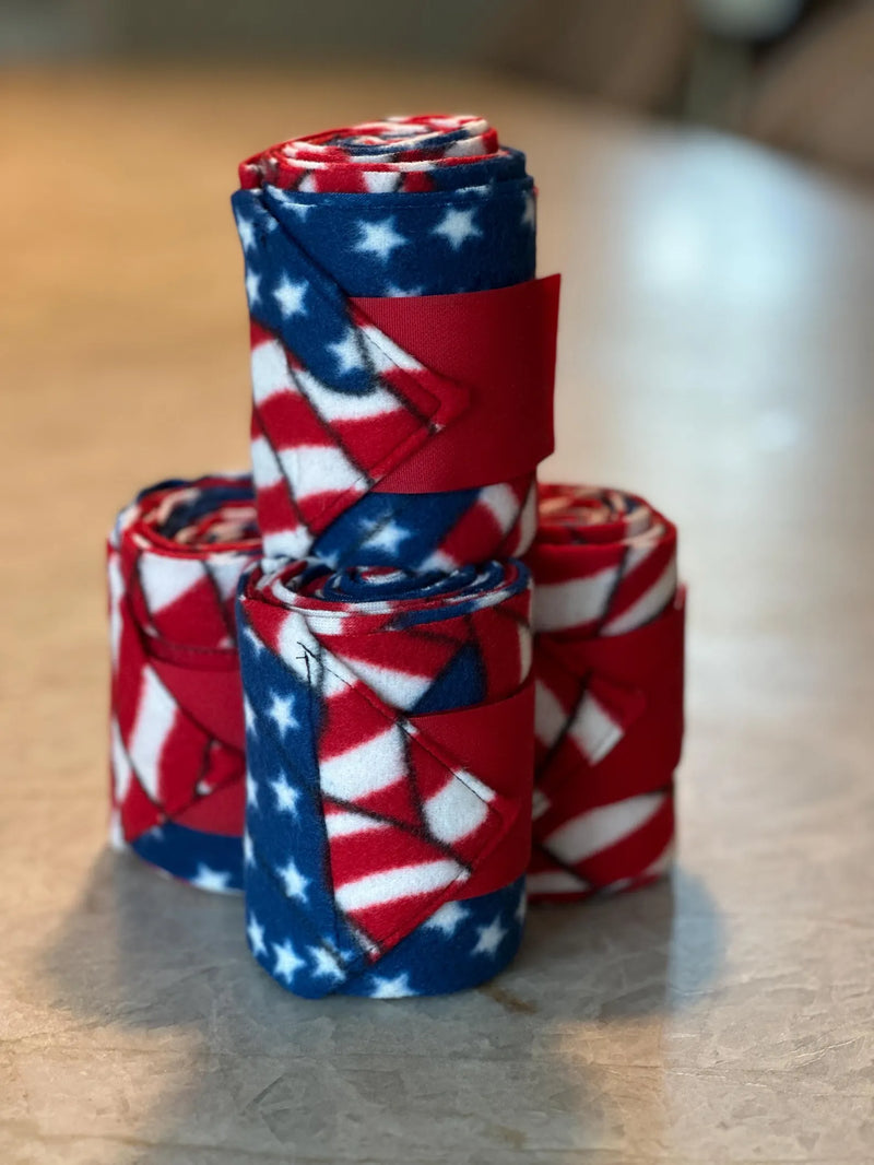Fleece Leg Wrap - Flag Patriot