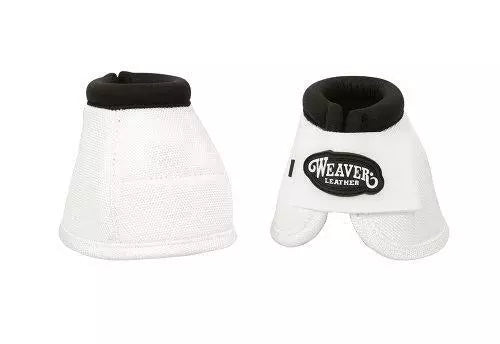 Weaver Leather Ballistic No-Turn Bell Boots, White, Medium