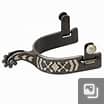 MENS ARRW CROSS ROWL SPUR BK