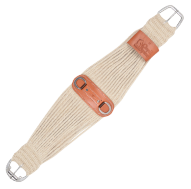 100% Mohair Roper Cinch 27-strand with Leather Center 30"
