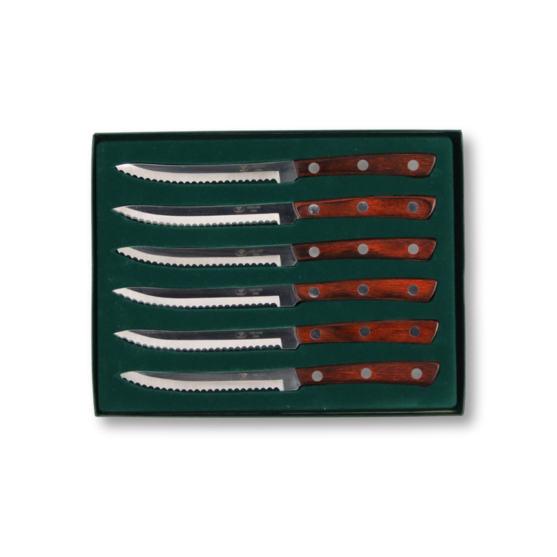 ROSEWOOD STEAK KNIFE SET (1100USS)
