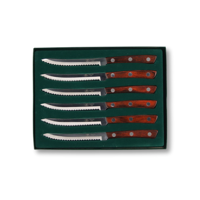 ROSEWOOD STEAK KNIFE SET (1100USS)