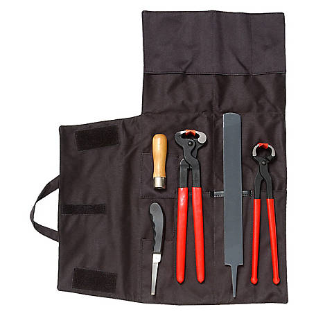 New! Tough1 4-Piece Hoof Trim Kit with Bag