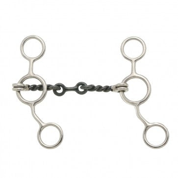 Kelly Silver Star Sweet Iron Dogbone Snaffle