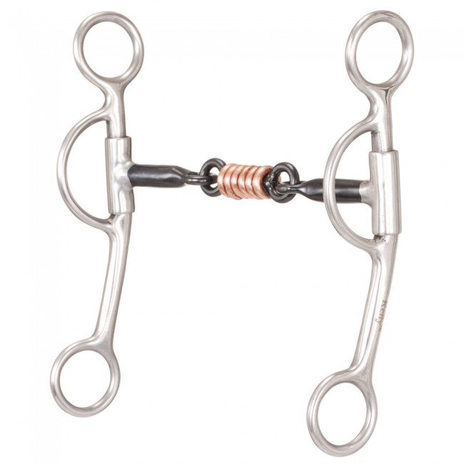 TOUGH1 SWEET IRON 3-PIECE SNAFFLE WITH COPPER 7.5 CH
