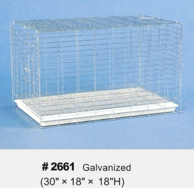 RABBIT CAGE 30' X18X18H' GALVANIZED — Bushland Ranch Store