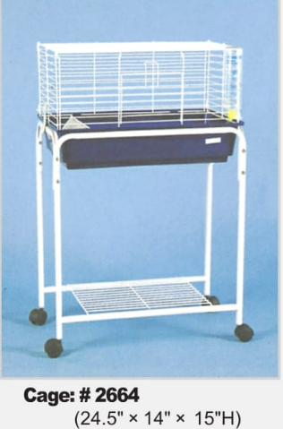 Rabbit Cage 25" X 14" X 15"H WHT