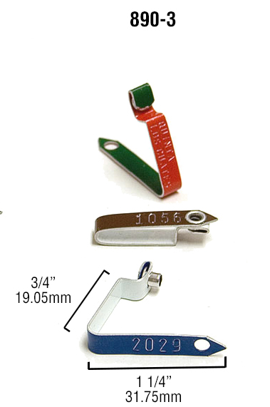 WING BAND TAG/0901-1000/NEON GREEN/STYLE 890