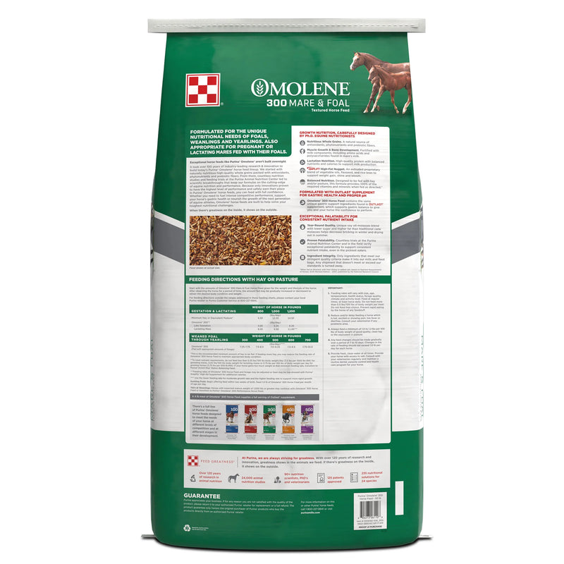 Purina® OMOLENE 300 MARE + FOAL BG TEXT 50# 1/8
