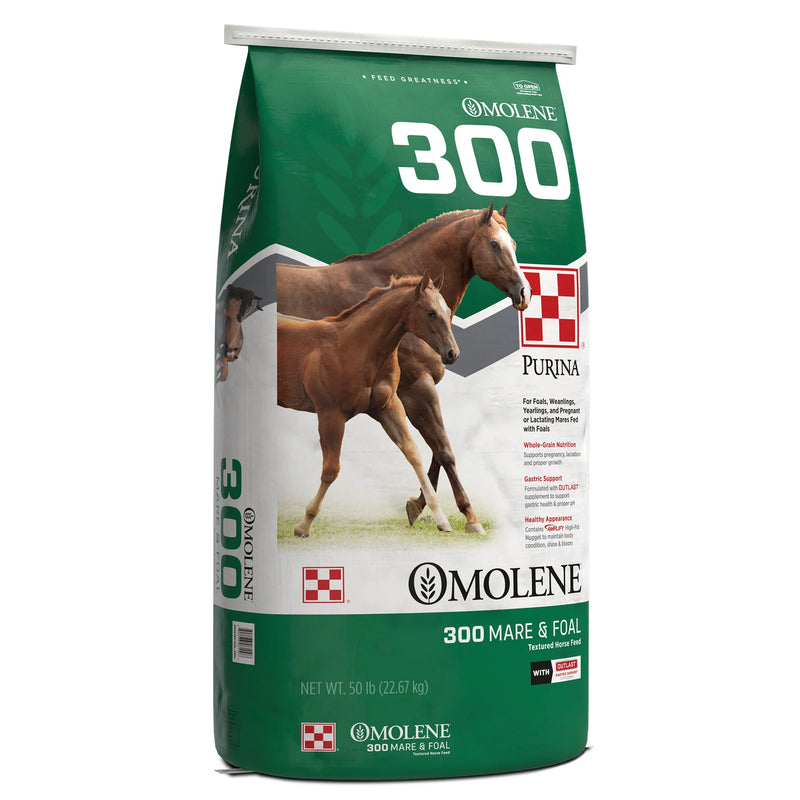 Purina® OMOLENE 300 MARE + FOAL BG TEXT 50# 1/8
