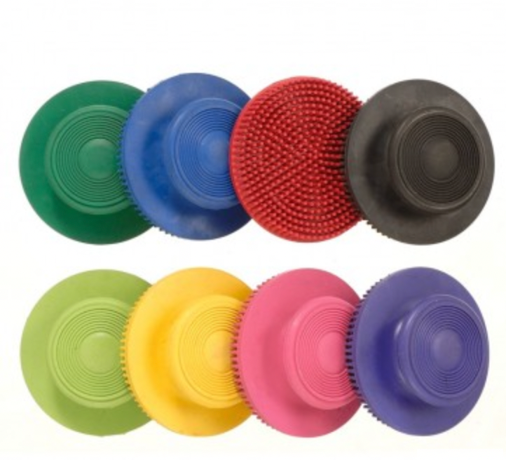 Rubber Face Brush- NEON GREEN
