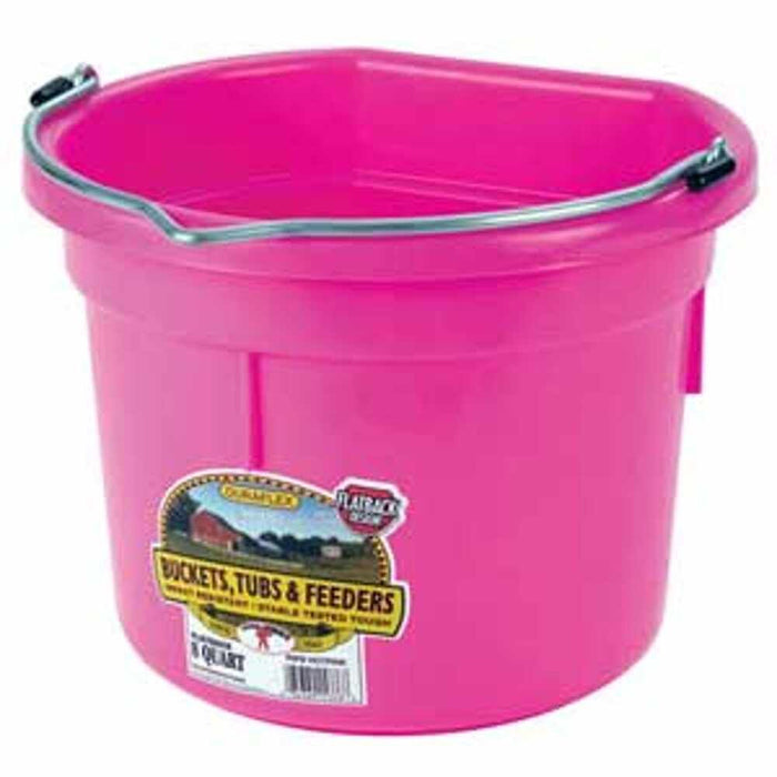 8 QT. FLAT BACK - HOT PINK