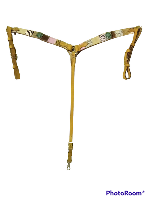 Breast Collar with flower conchos