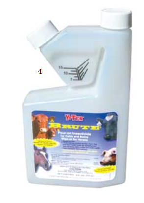 Y-Tex BRUTE (PERMETHRIN) POUR ON CATTLE - 16 OZ