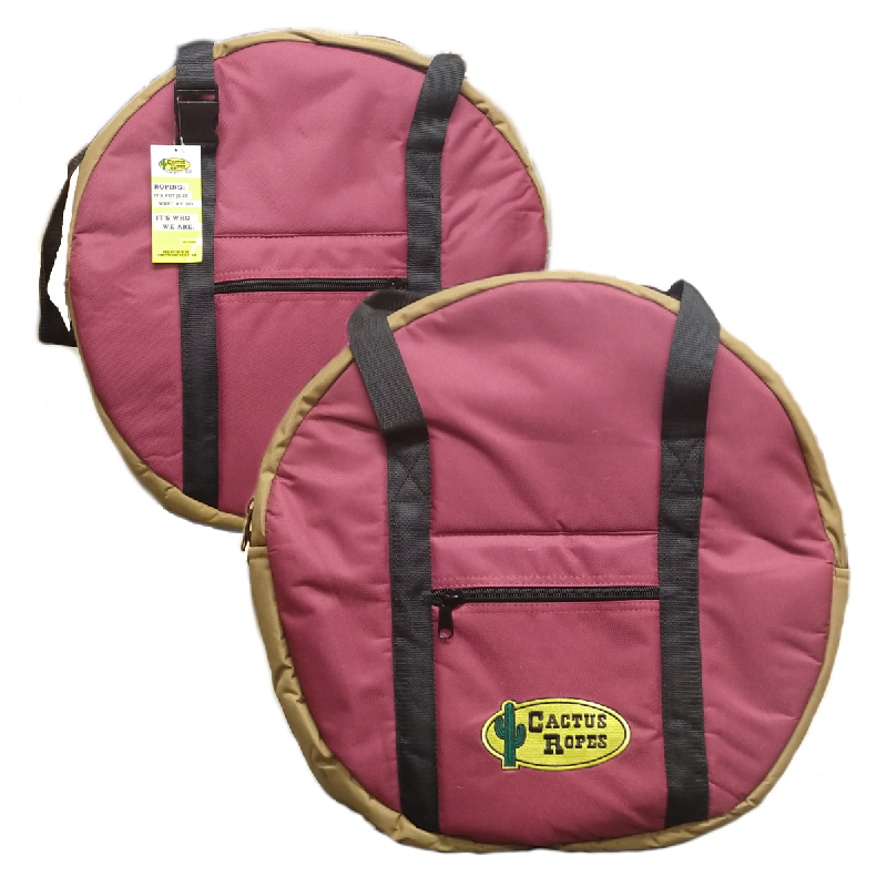 Triple Rope Bag - Maroon/Tan — Bushland Ranch Store